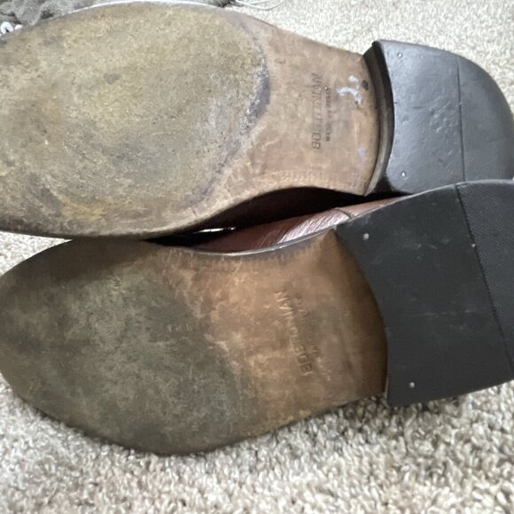 BOSTONIAN FLORENTINE BROWN LEATHER CAP TOE OXFORDS SHOES US MENS SIZE 10 - Picture 7 of 7